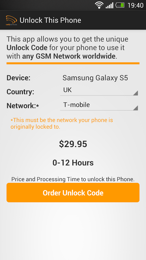 network unlock phone free software